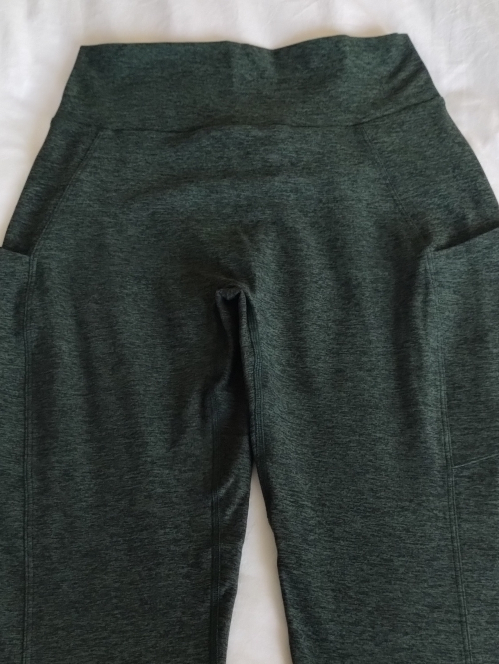 Bombshell V Back High-Waist Leggings Hunter Green XL - Picture 8 of 16